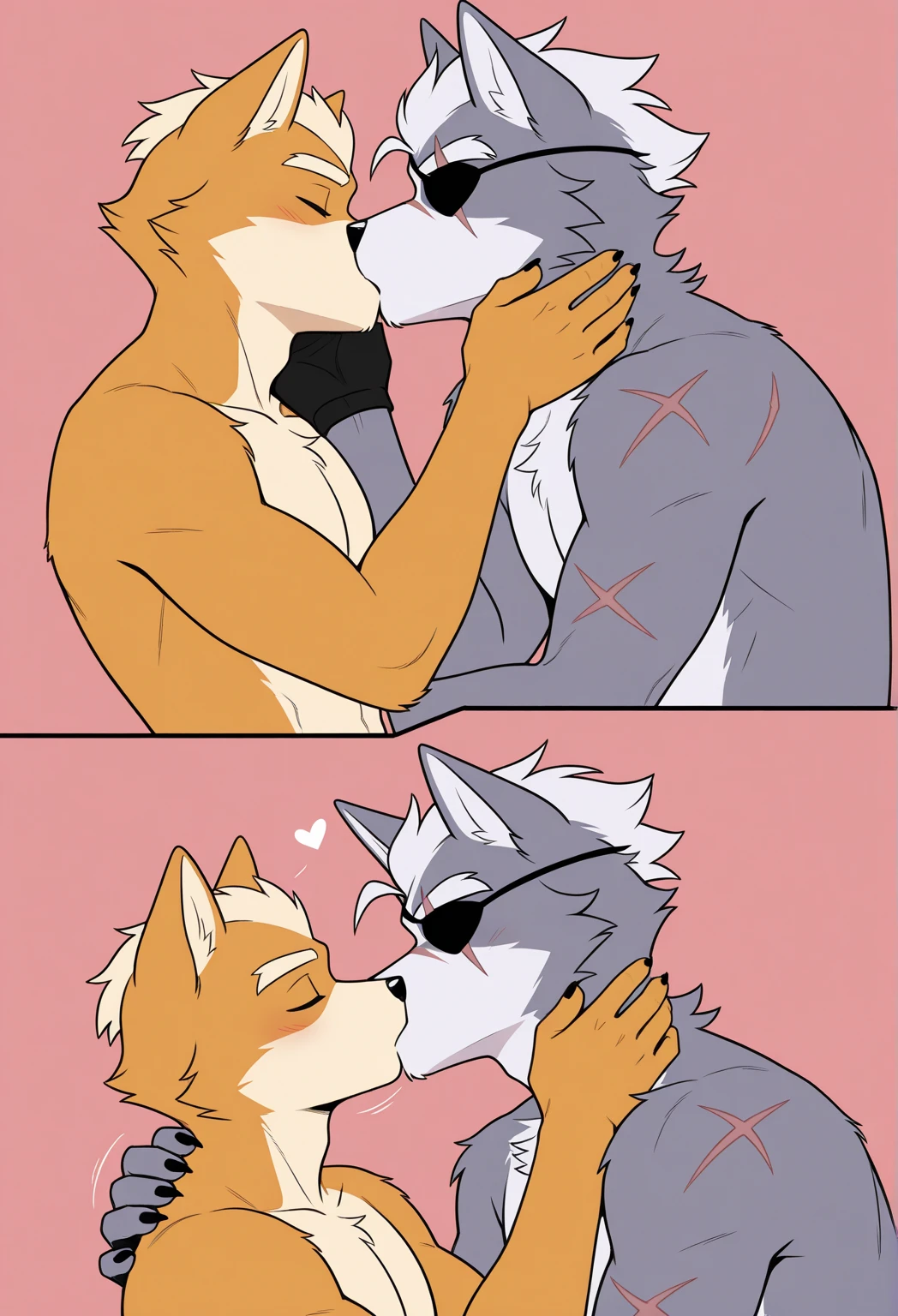 Furry、Shota sucking dick、Intense 、heart、A lot of semen、(YAOI)