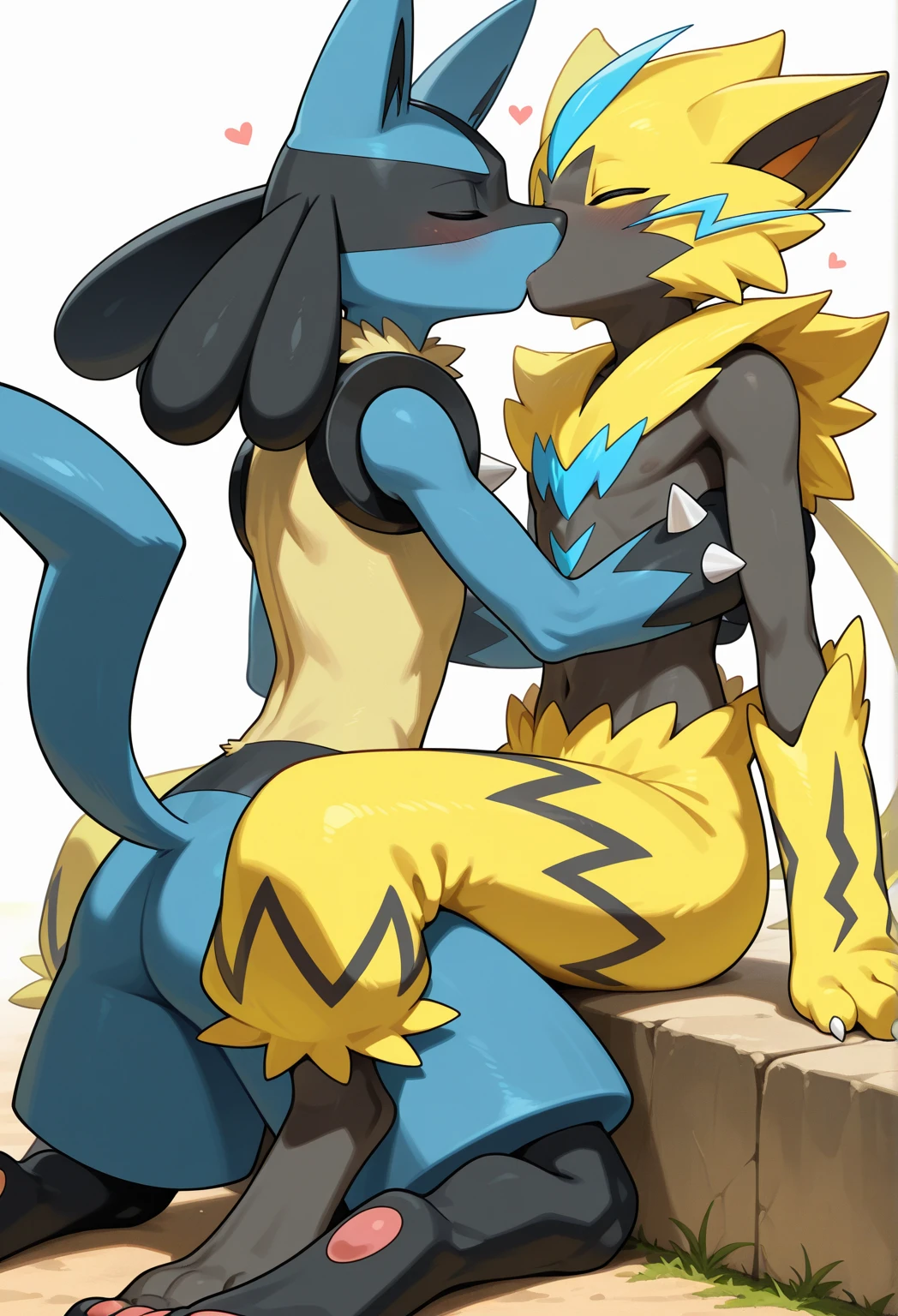 Duo, score_9,score_8_up,score_7_up, score_6_up, score_5_up,source_anime, nessa pokemon, blue eyes, tall and skinny, standing, naked, bikini tan lines, sex, she is getting fucked by a male inteleon Pokemon, naked, doggystyle position sex, on a bed,