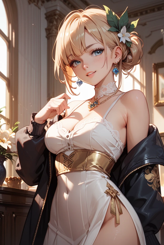 (masterpiece), (best quality), (good quality), intricate details, earrings, Ray Tracing, 3D, (cartoon), Cartoon Rendering,   (See-through:1), (Bokeh:1), (Depth of field:1),