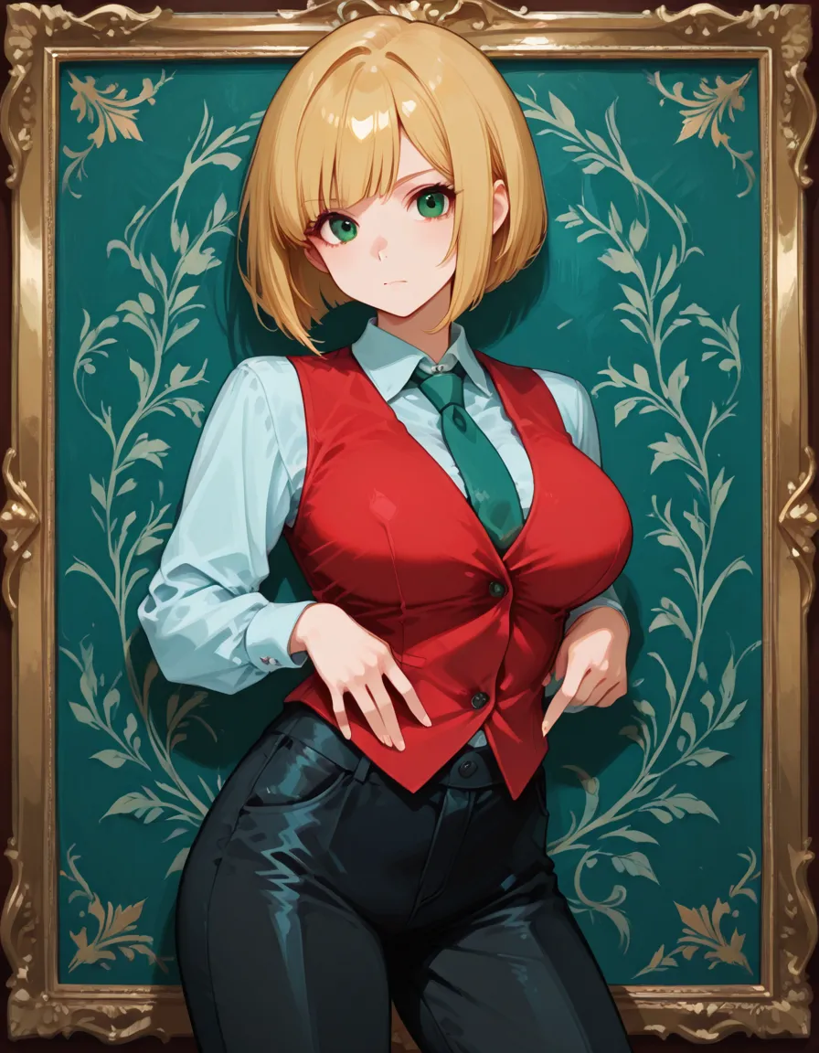 50-year-old blonde woman in a black bra top and red skirt with a suitcase, olhar sexy, tamanho dos seios grandes, ela tem cerca de 50 anos, com seios grandes, ela tem cerca de 6 0 anos, com seios grandes, 5 5 I, Comercial de TV, 4 5 I, muito sexy, o super quente e sexy, thicc