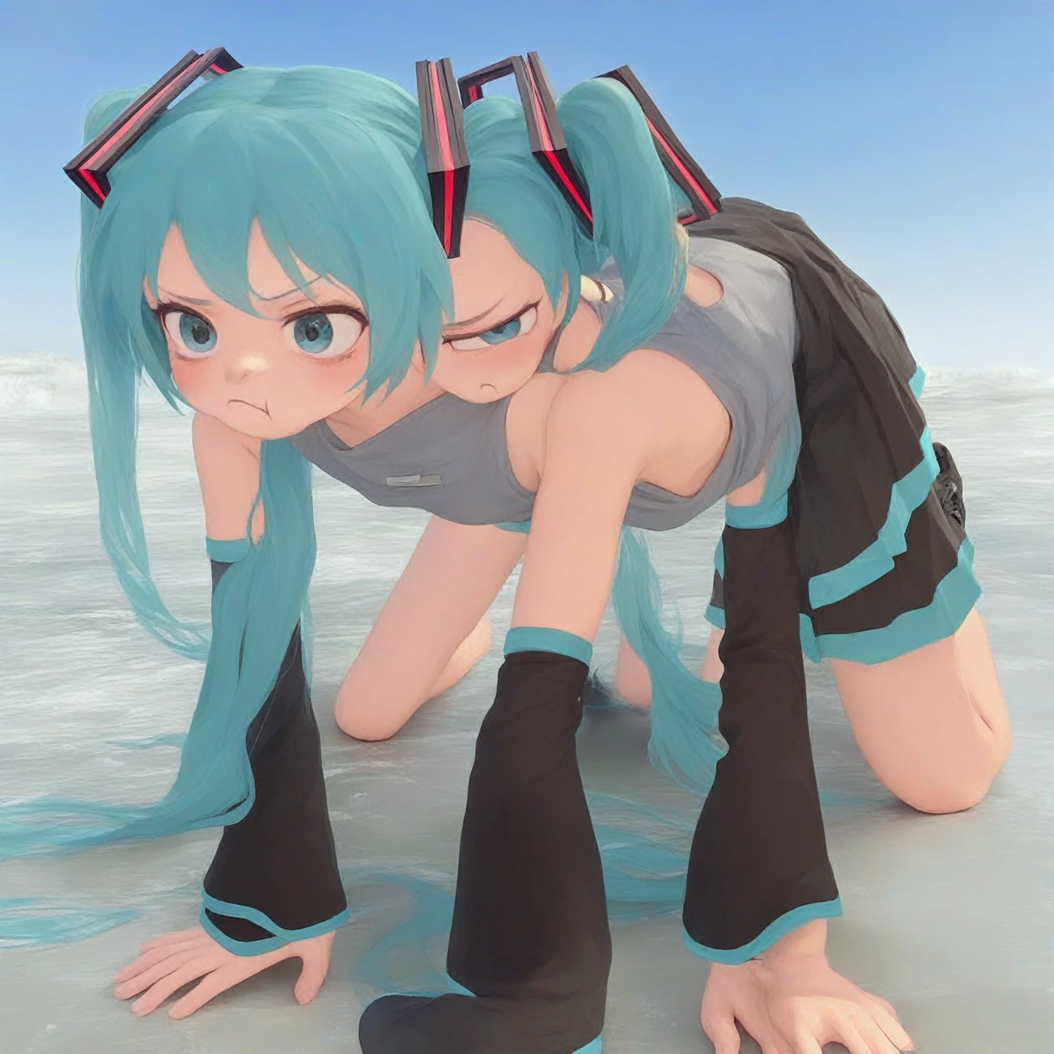A naturally clumsy girl