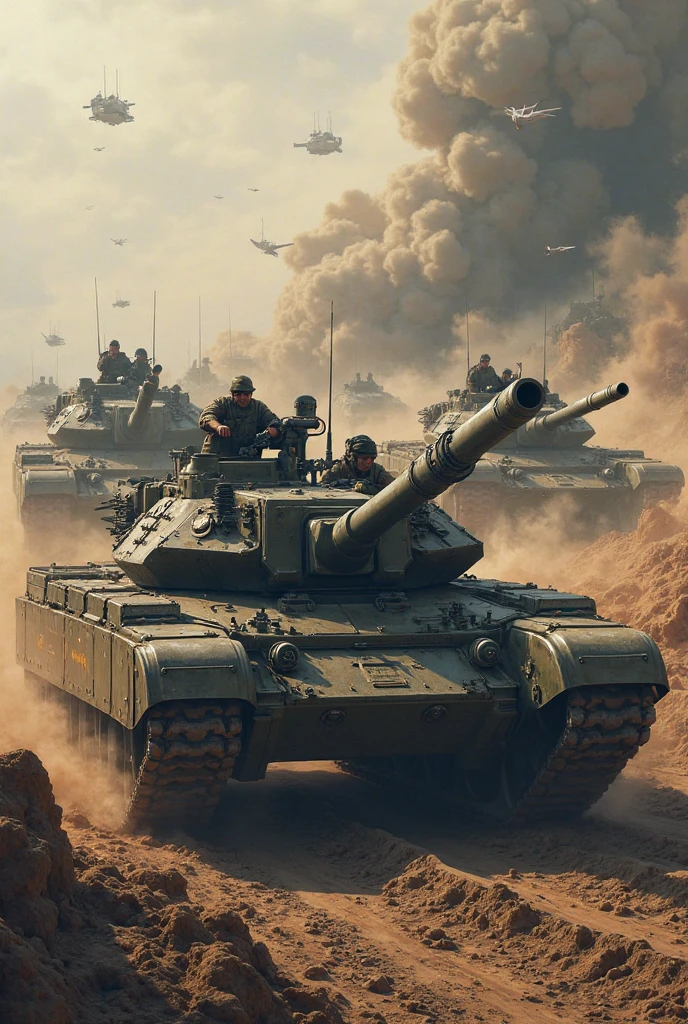 10 military tanks 