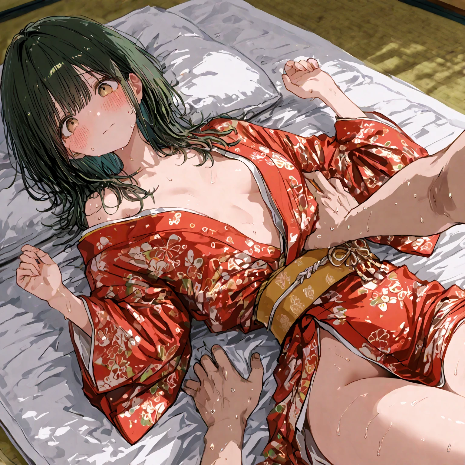 Titty fuck、Oral sex、Blowjob、lying、vaginale,Sex、tatami、futon、Kunoichi、Female Ninja、Half naked、Nippleany male ninjas and farmers、Defeat rape、Penis insertion、Pussy、、Covered in semen、Lots of bruises、Girl、Girl、Short、Lower school year、Younger、Baby Face、flat chest、Glaring、Ninja sword、Shuriken、violent、In the ninja house, forest, hut, etc.、Dynamic Angle、masterpiece、best quality、ultra-detail、Sweat、forehead、Pain、assassination、Blood