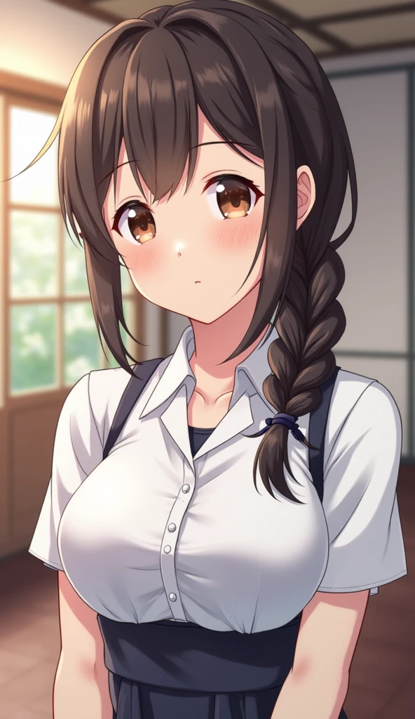 (masterpiece, best quality:1.3), (ultra-detailed), {illustration,picturesque}, {studio light, picturesque}, [best shadow],
(KonishiCSA)_(ShizumaCSA), (AlphaCDE)_(GammaCDE),
BREAK
(perfect anatomy), (symmetric eyes, ultra-detailed eyes, beautiful eyes), (sharp eyeliner, ultra-detailed face, beautiful face), (brown eyes, ahoge),
BREAK
1girl, solo,
BREAK
ShinshuuMaruKC gym uniform, red buruma, red shorts, white thighhighs, (sweat:1.3),
BREAK
staring at viewer, ((oblique shot)), head and shoulder, shy, blush, (indoor, office, living room),
BREAK
<lora:CSA-v0.2:0.35>,  <lora:CSA-MLU:0.35>, <lora:CDE:0.45>, <lora:ShinshuuMaru-10:1>