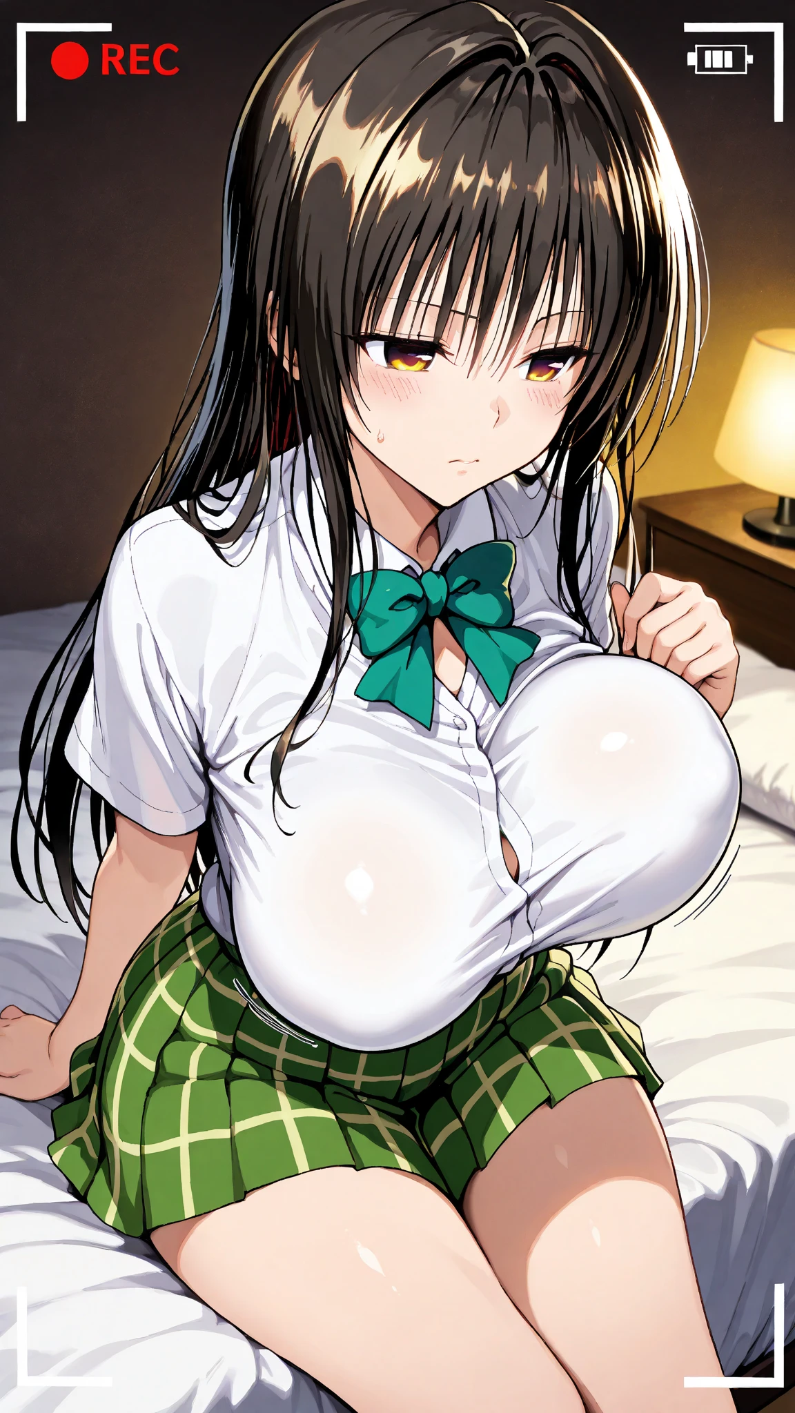 pov,1 boy,slimy penis, breasts blowjob, paizuri, penis is between breasts,lotion, penis in breasts, breast squeeze,kotegawa yui,moist eyes, calm expression, love, Sweet smile,naughty face, trembling, indoors, sweat, nipple,1girl, 1boy, femdom, clothed female nude male, girl tweaking nipples with both hands
