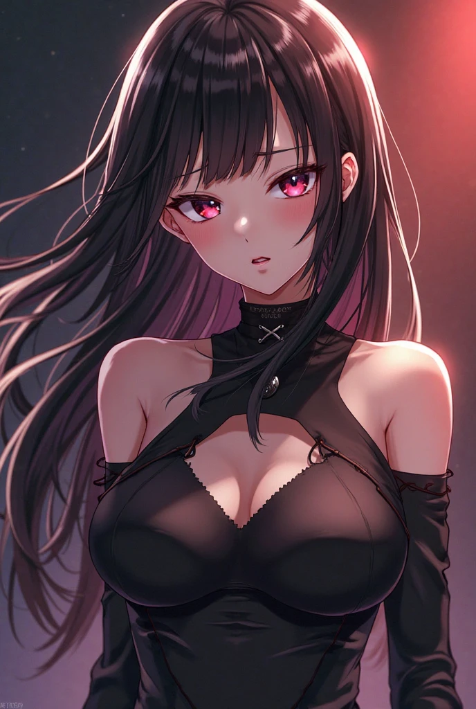 (masterpiece,best quality,ultra-detailed),1girl, large breast, glowing eyes,long hair,(((dust pretty girl))),beautiful and detailed face, detailed eyes,night,dust particles in the air,((black theme)),((((dust theme)))),