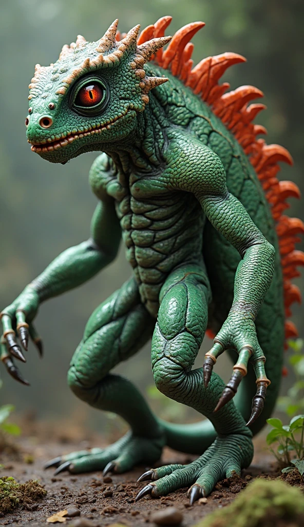 by (Roger Dean:1.2) and (Donato Giancola:1.1), hyper realistic medium full shot photo of  a (monster lurking in the shadows:1.1),  (reptilian , angelic , masterful:1.4), poster art, bold lines, hyper detailed, expressive,  award winning,  dark limited color palette, high contrast, depth of field, (intricate details, masterpiece, best quality:1.4),
RGB lighting, looking at viewer, dynamic pose, wide angle panoramic view,
<lora:add-detail-xl:0.8> <lora:xl_more_art-full_v1:0.5>  <lora:NicolaSamori:0.4> in the style of nicola samori <lora:looking_at_viewer:2>