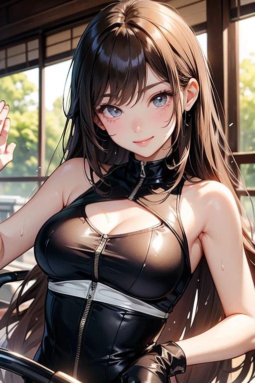 最high quality、Best image quality、masterpiece、With a girl((cute、16 years old、Best Bust、Medium Bust、Beautiful Blue Eyes、Spread your chest wide,Black Hair、Disheveled Hair、thin、Highest Valley、Black Dress、Teary whole body is wet、shout、Hold the microphone、Sing a song)）high quality、Beautiful art、background((night、heavy rain、City、Lightning strikes、fountain park)),Tabletop、Exquisite design、Visual Arts、Written boundary depth、Best lighting、Highest detail、8ｋ