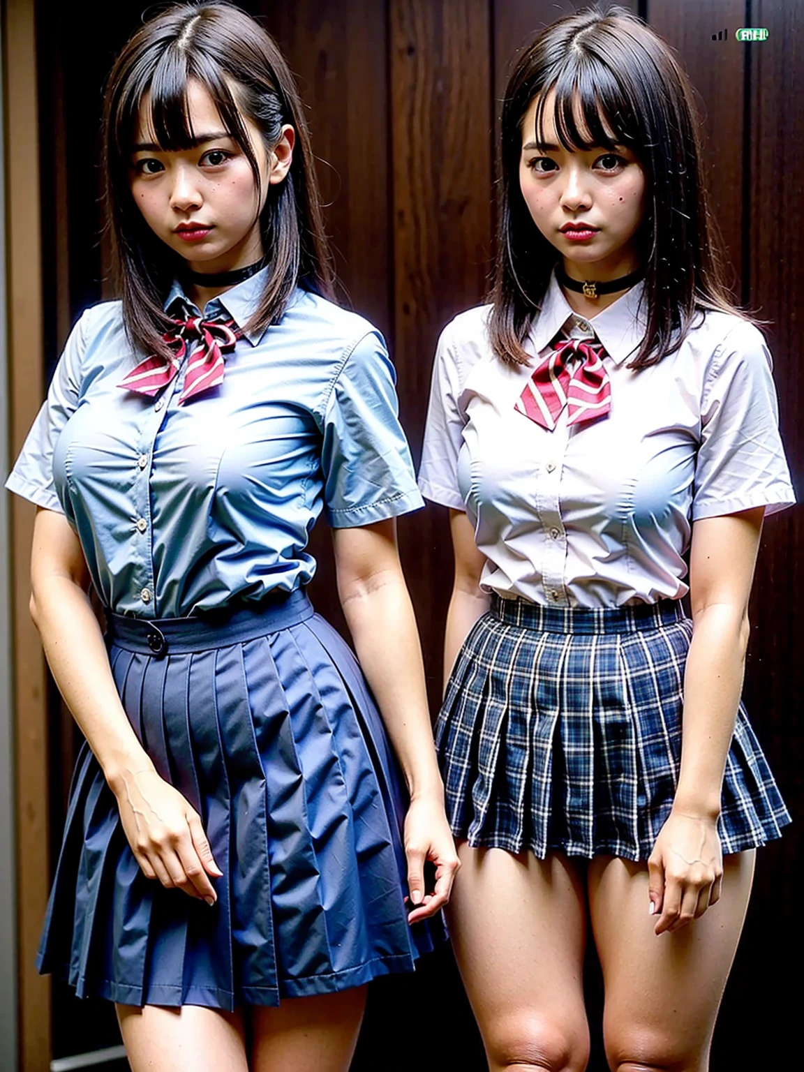 (Realistic:1.3、Ultra HD、Ultra-high resolution、8k、((日本のTwo Girls:1.4))、((学園で服を脱いでNipplesを披露するTwo Girls:1.5))、((Viewer:1.8))、(Extremely realistic skin texture:1.4)、(Realistic:1.3)、、((Embarrassed expression:1.5))、(((School uniforms:1.5)))、((Two Girls:1.4))、かわいいTwo Girls、(Brown eyes:1.3)、(Sweaty:1.2)、(Nipplesを見せる:1.5)、((衣服から突き出たNipples:1.4,))、美しいNipples、Nipples、((Small breasts:1.4))、Small breasts、