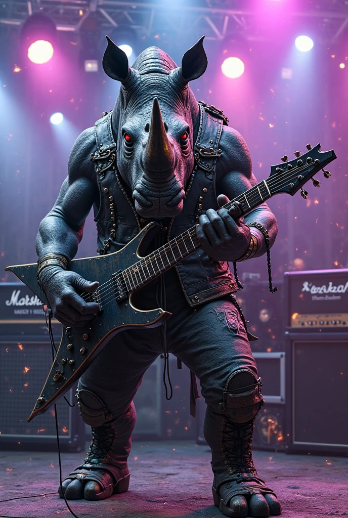 a bipedal rancormonster creature playing a guitar , <lora:rancormonster:0.7>,RAW photo, 8k uhd, dslr, soft lighting, high quality, film grain, Fujifilm XT3