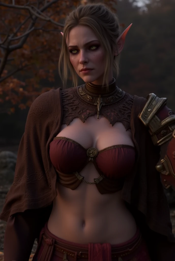 The Witcher, extremely detailed face, huge breasts, make-up, Triss merigold being embraced by Geralt of Rivia, illumination effect, covered , freckles, (master piece), extremely detailed, gloves