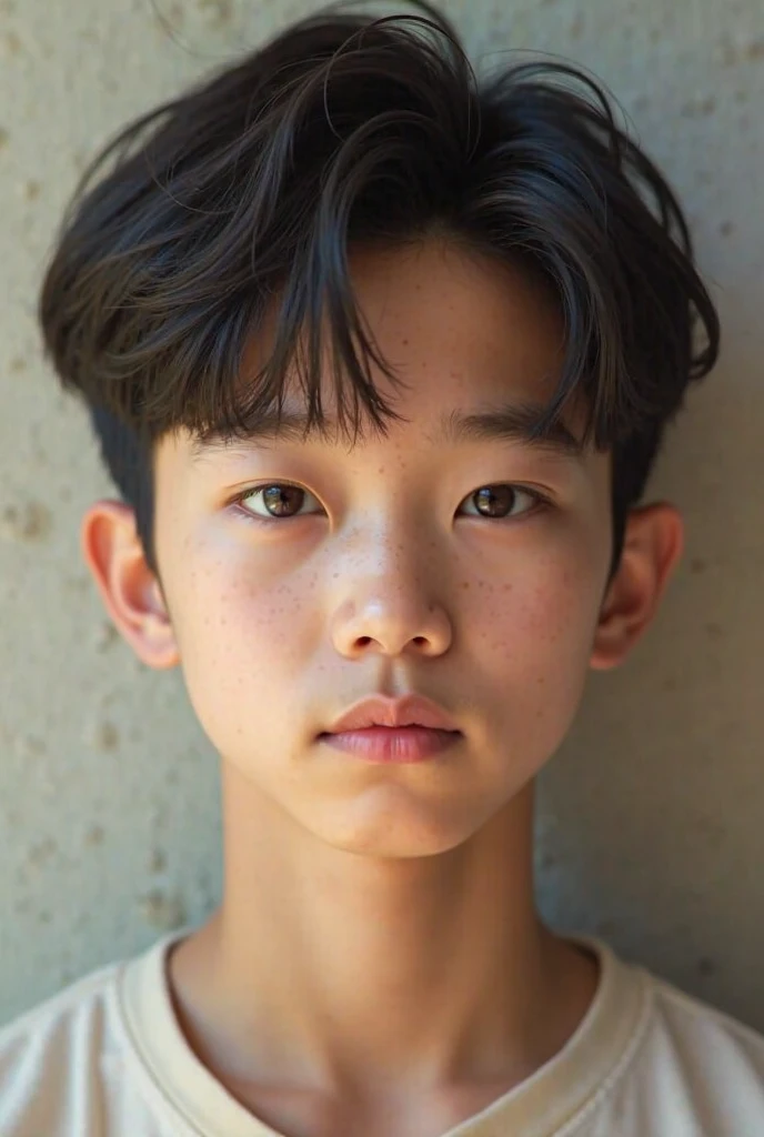 A boy look like a koearn but it is an Indian and prefect in every way