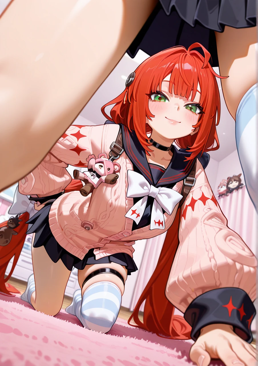 Flying debris, Highest quality, Anime Images, Anime style etc..., Hired \(Genshin Impact\), Sit at the table, View from above, cheeks are bright red,超Embarrassing, dislike,The face of patience,1 girl,Ticker,Fits your body type, I can see the pussy , blush, Colorful pastel fantasy,Sexy pose,Highly detailed background,High quality landscape,Embarrassing,blushing face,Stand in front of the audience,Sweaty,Crouching pose,Be patient with peeing,Hold your crotch with your hands,Ultra-realistic pubic hair,The perfect human body