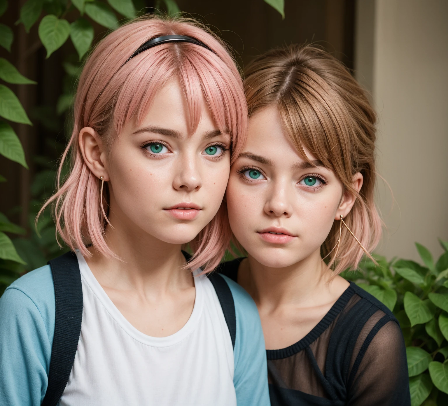 a CHILD girl with a pink hairstyle, little girl with magical powers, painting digital adorable, Arte digital 4K realista, Arte digital 4K realista, Retrato VFX altamente detalhado, retrato da menina de glowwave, Arte digital alucinante, 4k symmetrical portrait, 4k symmetrical portrait, Arte digital alucinante, Arte digital 4K perturbadora