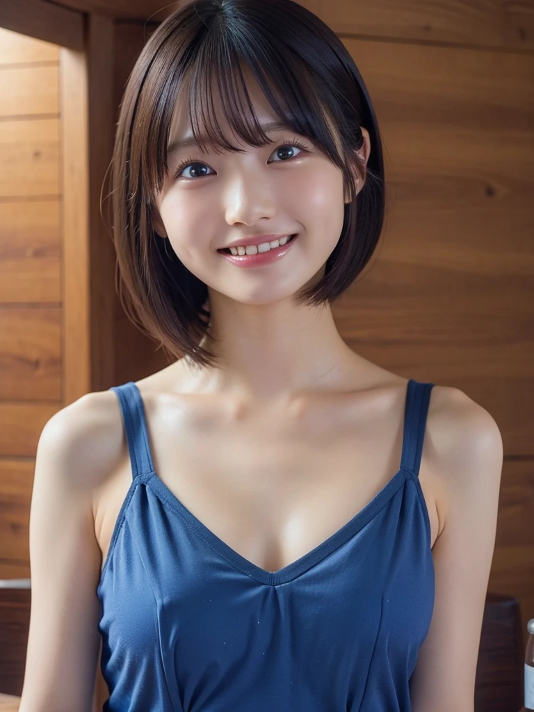 (Realistic, Photorealistic: 1.37), (masutepiece, Best Quality: 1.2), (Ultra High Resolution: 1.2), (Raw photo: 1.2, Shots at Nikon), (Sharp Focus: 1.3), (Face Focus: 1.37), (Ultra detailed CG unified 8k wallpaper: 1.2), (Beautiful skin: 1.2), (pale skin: 1.3), (hyper-sharp focus: 1.5), (Ultra Sharp Focus: 1.5), ( Beautiful pretty face: 1.3), (hyper detailed background, Detail Background: 1.3), BREAK, very cute and beautiful Japan pictures of women, (sexymodel), professional attire, (22 years old: 1.1), Portrait of a girl with a bright smile, Upper body image, When viewed from the front, The composition is symmetrical, (Studio Lighting: 1.3), (Cinematic lights: 1.3), (Backlight: 1.3), Dim lighting, lighting that covers the whole body, (looking straight at you, Standing:1.3, Arms Down:1.3, random, model pose REAK, (shiny-brown half-up thin hair: 1.2), dark brown eyes, upward-eyed, Beautiful eyes, princess iron hair:1.3)), Single hair, Bangs, hair between eye, Long hair, curby, (huge-breasted;1.37, Big Breast:1.37, Big cleavage:1.37), (Detailed beautiful girl: 1.4), (Bare shoulder, Chest squeezed together, View Viewer,Teacher's fashion style, A charming expression), Solo, Parted lips, Pink lips, (Shiny skin), Sweat, (School room background:1.5), (light seductive smile:1.25), ((Perfect female body)), (Upper body image:1.3), Frame the head, Perfect Anatomy, Perfect proportions, 8.5 life-size, Face Focus, hyper realistic photography, Hyper Sharp Image, Hyper Detail Image,Mole under the eyes:1.2,(thick body:1.4),(short cut hair),fold your arms behind head:1.5,Upper body,(Office Formalwear:1.1),