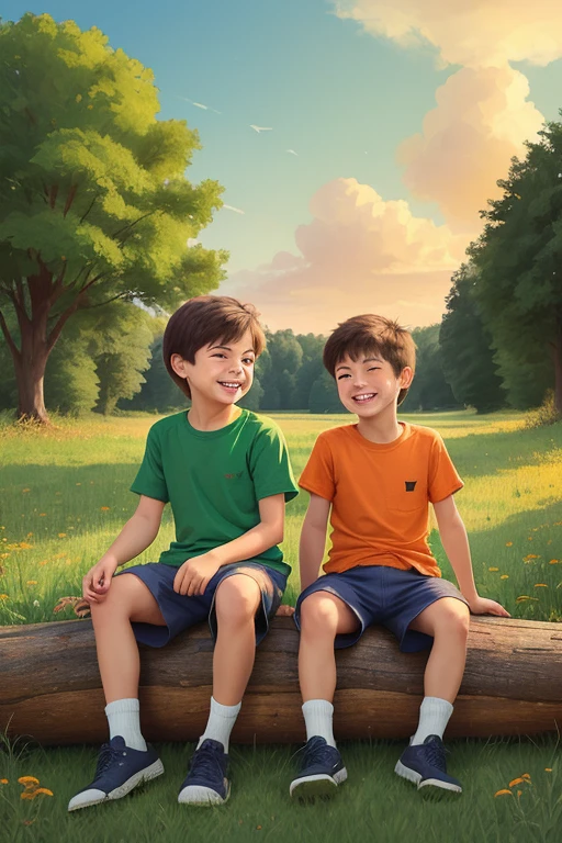 two beautiful rich male children playing in the garden --auto --s2