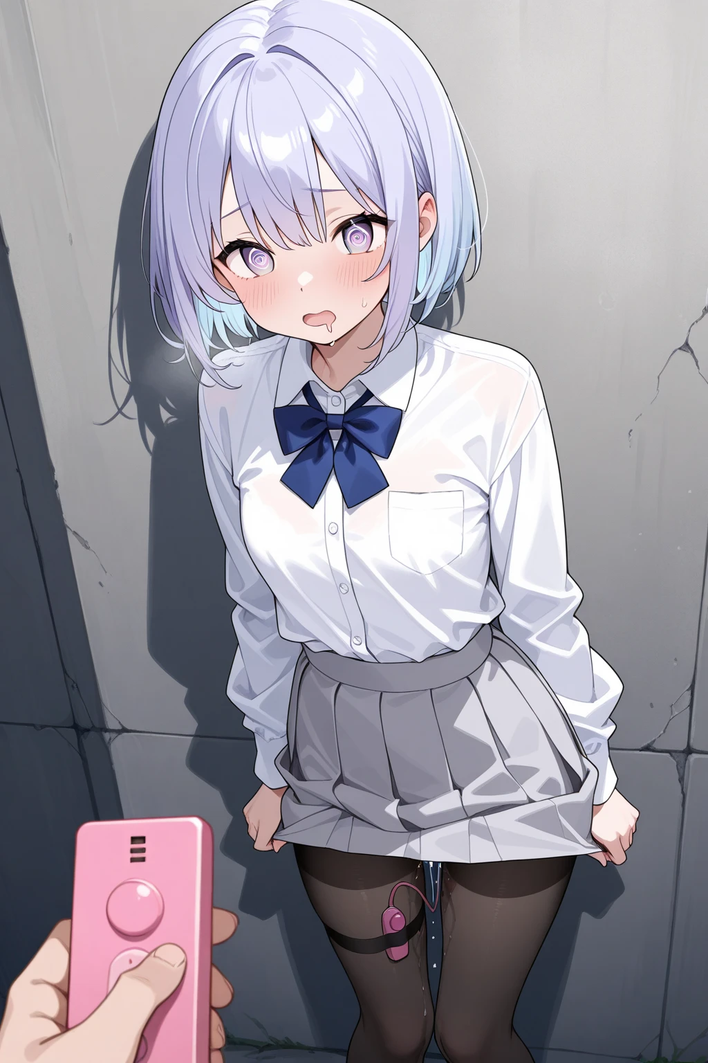 (8K),(masterpiece),(Japanese),(8-year-old girl),((Innocent look)),((Childish)),from the front,smile,cute,Innocent,Kind eyes,Plain T-shirt,Short sleeve,Blue checked long skirt,(Carrying a red backpack),Straight hair,Hair blowing in the wind,Somewhat strong wind,noon,bright,(8K、Ultra-high resolution、Highest quality、Ultra-high resolution,(Watching the audience), (((Very thick thighs))),Wide Hips, Beautiful thick thighs, 巨大なCircleいお尻, Beautiful huge natural breasts, (orgasm: 1.5),(Are standing/Are standing in honor),(Take off:1.5),Beautiful Hair, Beautiful Face, Beautiful and beautiful eyes, Beautiful clavicle, Beautiful body, Beautiful legs, Beautiful fingers, (Beautiful views),smile),(((No pants, Genitals are visible))),Futanari-Style Nekov0,((cute, (((Thick penis:1.5/Circle々と太った大きな睾Circle:1.5))),blue sky,(((full penis))),face forward,