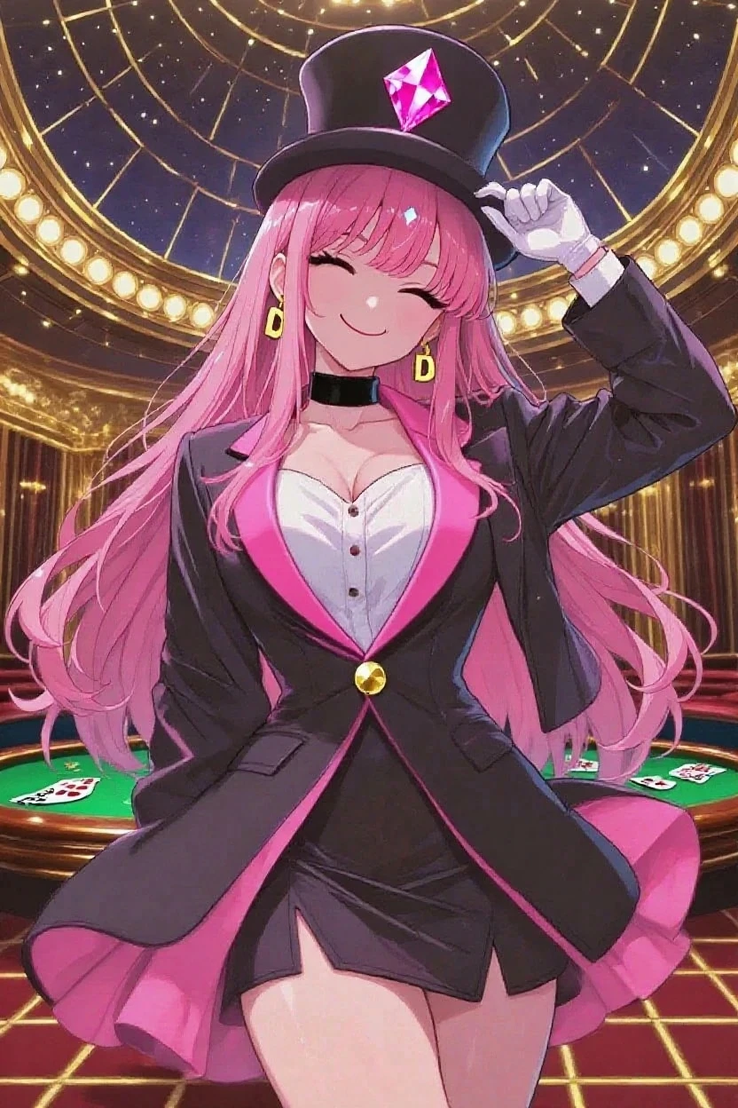 <lora:koyanskaya_of_light_(fate)_v1:0.7> (masterpiece:1.4), (illustration:1.2), (best quality:1.4), (best aethetic:1.2), (beautiful art:1.4), (ultra-detailed:1.4), (8k), (HDR), (sharp focus), (intricate),(beautiful and aesthetic:1.2), (colorful, highest detailed face, bright expressive eyes), 1 girl, solo, (perfect anatomy), nice hands, perfect hands, cckoyans, long hair, twintails, hair bow, black bow, rabbit ears, glasses, large breasts, collared shirt, white shirt, dress shirt, leotard, long sleeves, black gloves, underbust, corset, coattails, white pantyhose, , orange eyes, pink lips, big smirk, (face focus), (full body), scenery, inside the casino, sitting on the poker table, holding sniper rifle <lora:add_detail:0.65> <lora:hairdetailer:1> <lora:GoodHands-beta2:1> <lora:thickerLinesAnimeStyle_loraVersion:1>