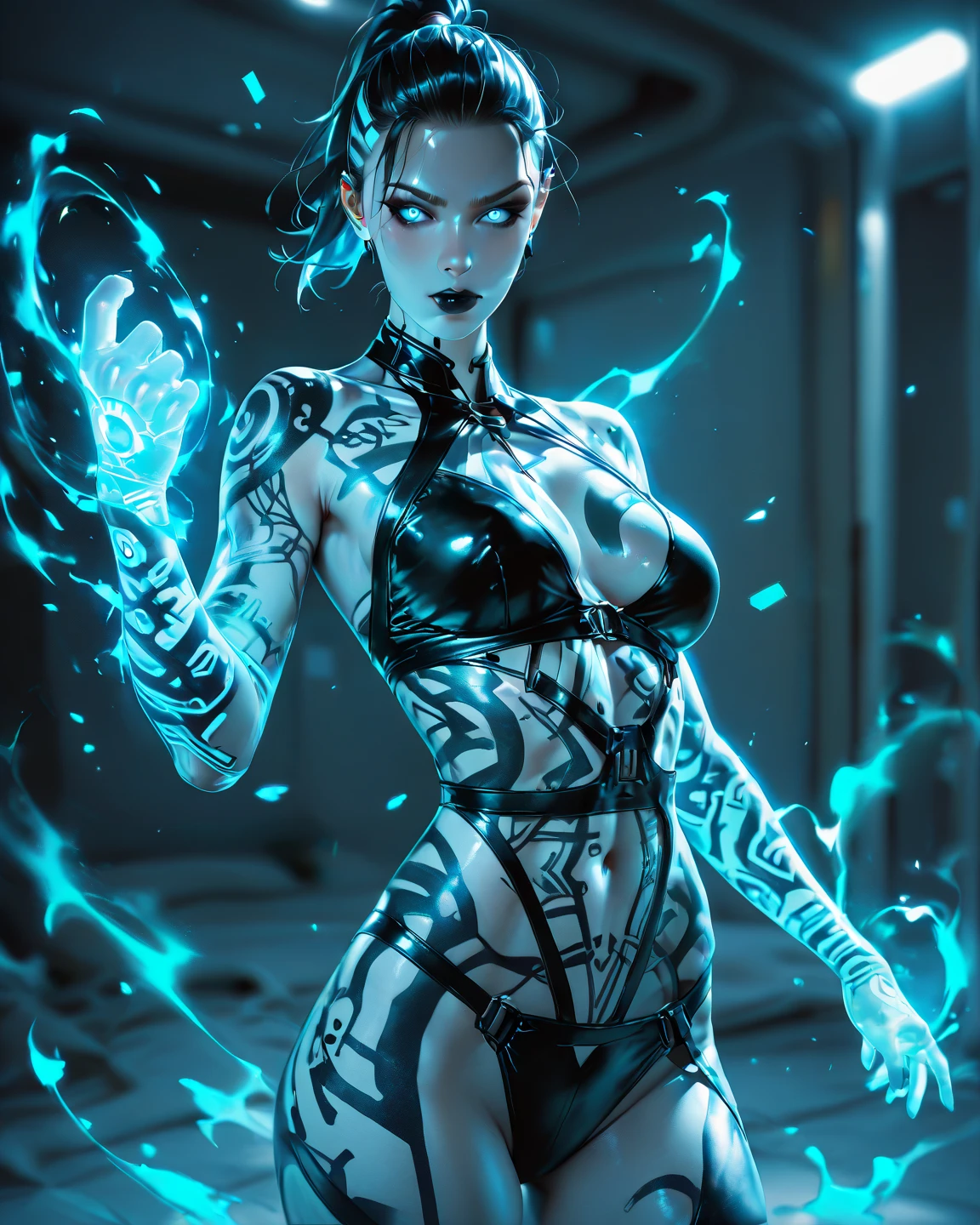 ((Midnight, Best quality, 8k, Masterpiece :1.3)), Whole body, Long legs, Sharp focus :1.2, A pretty woman with perfect figure :1.4, Slender abs :1.1, ((Dark brown hair,Gigantic breasts :1.2)), (White tight tshirt, Jean bib, Standing:1.2), ((Night city view, Rooftop:1.3)), Highly detailed face and skin texture, Detailed eyes, Double eyelid