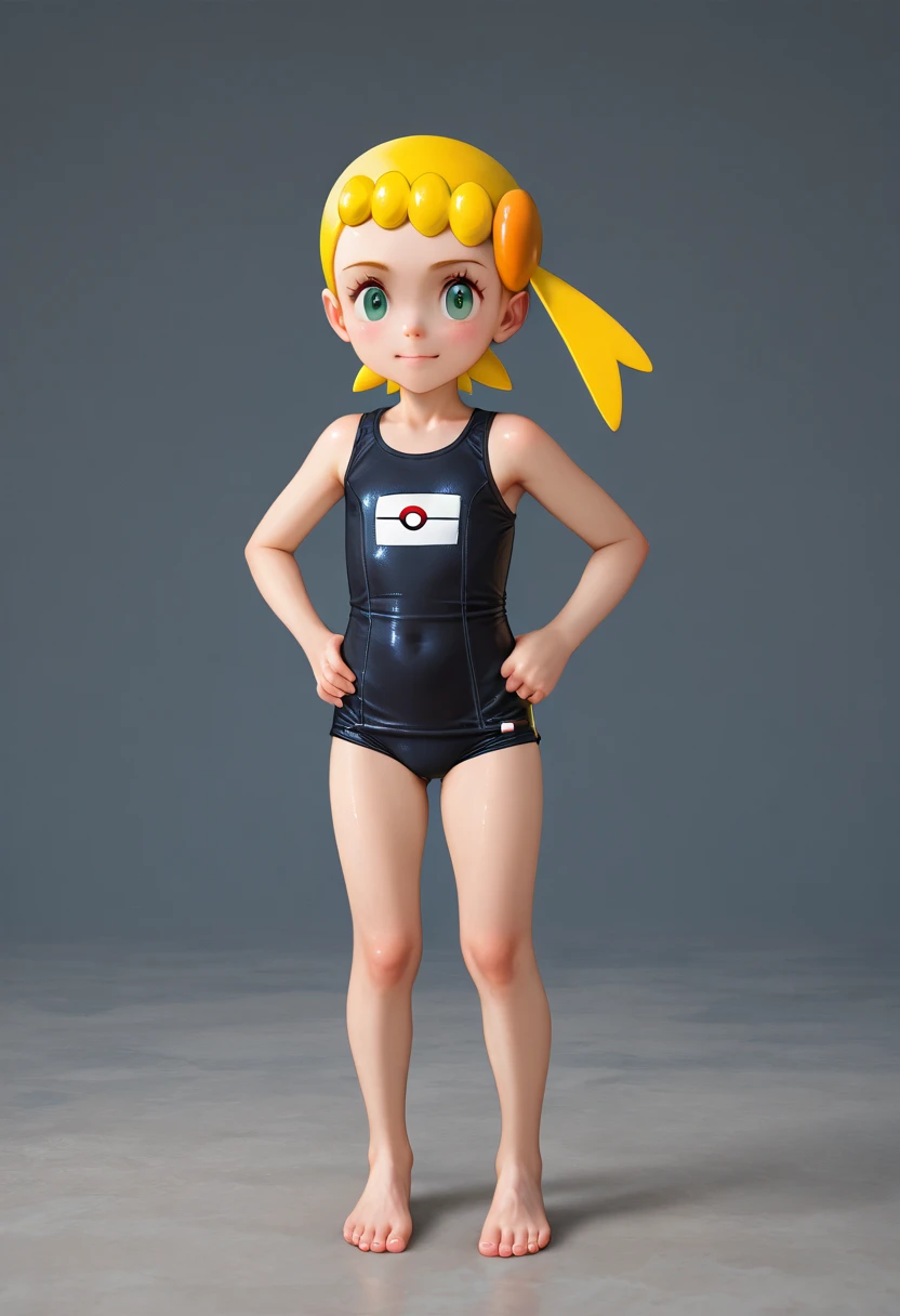 little loli russian 10 years girl, wearing a green leotard, pale skin skin, blonde hair, ponytail hair , cute face, Ela tem um busto de 75cm, summer beach background, ultra realistic, 4k, Motor Unreal 5, vivid colors, (Ultra Highres:1.2), (fotorrealista:1.4), 8K resolution, Canon EOS R5, 50 millimeters, ultra detalhado, (10 anos), foco nítido, Cinematic lighting, rosto bonito detalhado, (master part:1.0), (best quality:1.4), corpo inteiro