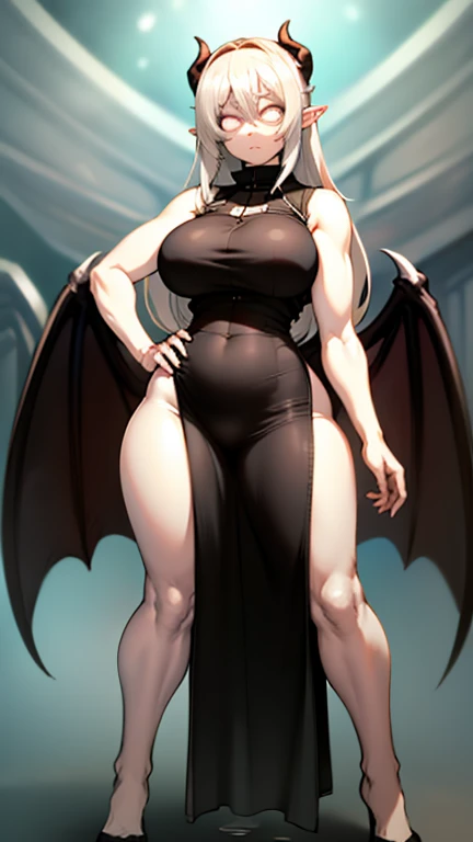(((Masterpiece))),(((Best quality))),((Super detailed)),(illustration)，spawning，Pregnant，pregnancy，Many tentacles on the body，Iron gloves，There is a chain attached collar around the neck，Empty eyes，Weak movements，Hands tied by tentacles，Take off half of the shawl，Dull eyes，，Succubus wife kneeling on the ground，No shoes，Long straight white hair，Biggest Breasts，The demon tail is cocked，Devil's wings on the back