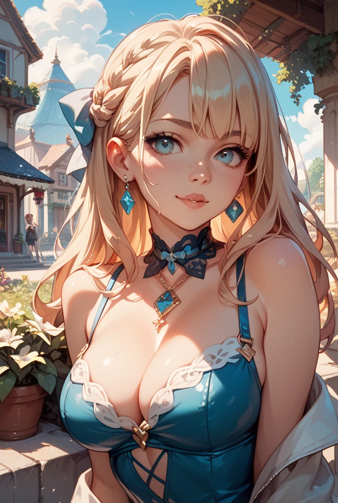 very beautiful american woman、very big boobs、Very large cleavage、Woman sticking out her chest、Her skin is so white and beautiful、Emphasizing the breasts、Exposing her breasts、Blonde、In an extremely crowded train、Flushed Cheeks、Beautiful woman smiling shyly、Sexy Caucasian Woman、Blue Eyes、It's so hot that I'm sweating、Her cleavage is wet with sweat and oil.、Perfect Makeup、eye shadow、Thick lips、Bright red lipstick、Her breasts are very large、Highlights very large breasts、A beautiful woman showing off her breasts and seducing、Pink nipples exposed、Big are wet with sweat and oil、