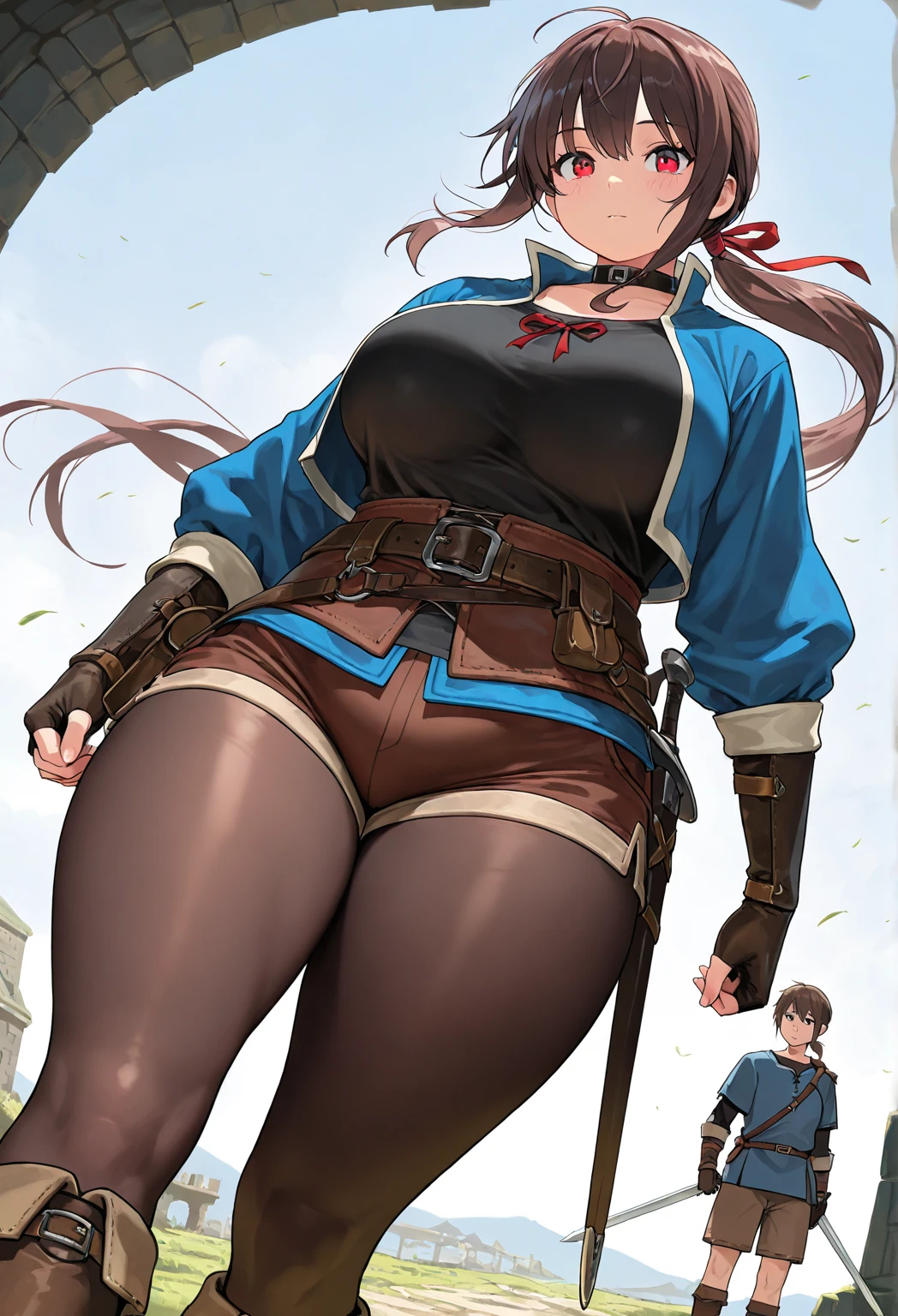 One Woman、beautiful girl、Ryza、Liza、LizaのAtelier、Atelier、Alchemy kettle、beautiful girl, Highest quality, Thick thighs、Big 、Big Ass、Knee socks、Sweaty body、ムレムレのKnee socks、Knee socksを履き直してる、Angle from directly below