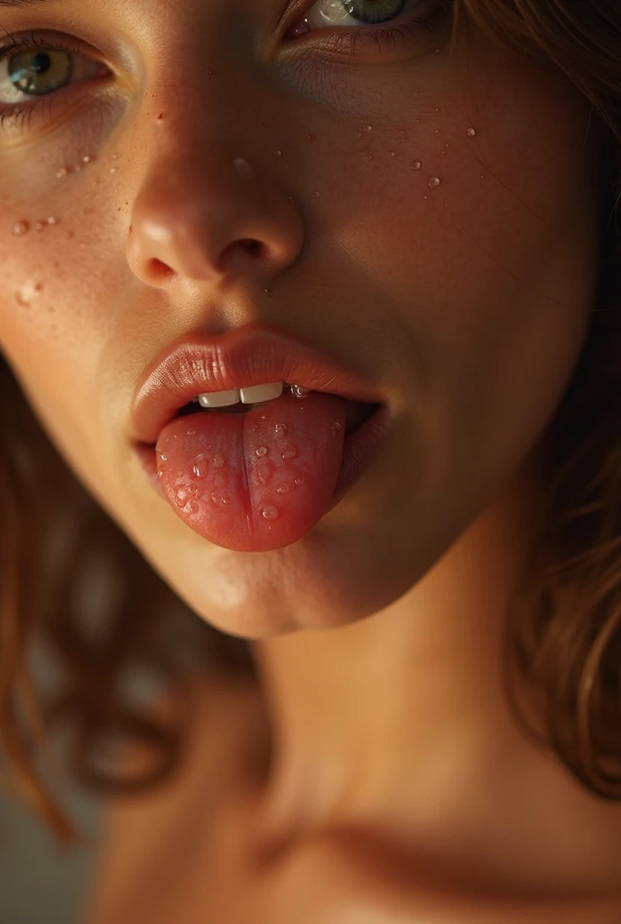 masterpiece, highest quality, (Squatting and tiptoe, Leg spread:1.3), (nude, Completely naked:1.5), (Close up on face, Sticking out a long tongue, Ahegao:1.5), beautiful girl, happiness, smile, Beautiful and detailed, Details, Long, narrow eyes, Dark Eyes, forehead, brown hair, Thin eyebrows, thinner eyelashes, Long eyelashes, Eyelash extensions, (blonde, Wavy hair ends, Long Hair:1.3), Gal Makeup, shiny nipples, shiny areola, Detailed nipples, Detailed areola, Black nipples, Black areola, Realistic nipples, Realistic areola, (Small Tits:1.3), (Sweating profusely, Drooling, Covered in oil:1.3),(vagina:1.1), (Good posture:1.3)