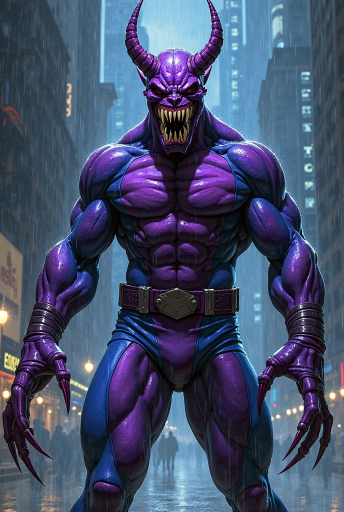 Muscular purple venom with veins