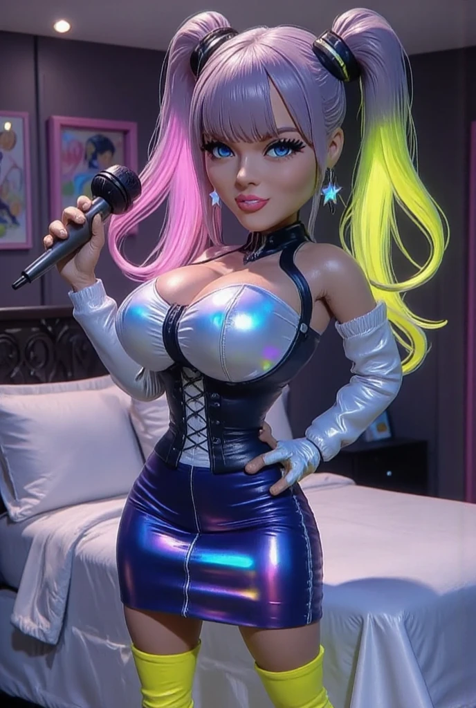 1 young female , smile, dark skin tone, afro hair, a pair of sparkly bell-bottoms, a white blouse, yellow and cyan tone, 1970s, huge ear ring, Bell-bottoms, flares, Disco Mirror Ball,
analog style (35mmstyle:1.1), masterpiece, , cinematic lighting, (photorealistic:1.3), (film grain), film noise, kodak proimage 100, depth of field , bokeh