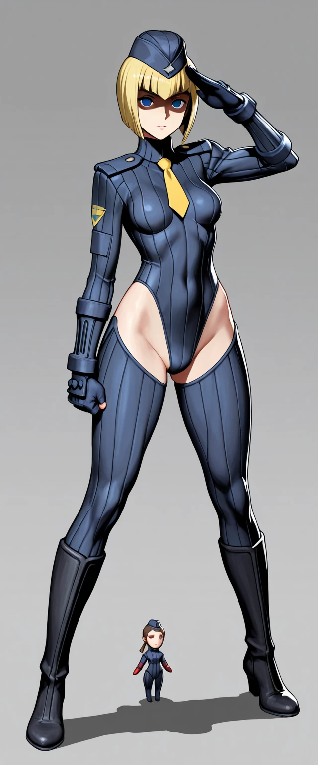 (8K, Best quality, style of anime) Ancient European realistic style armor, white silver-haired female knight, Green emerald pupils, High ponytail, Wearing silver-white armor, Delicate facial features, The drawing style is similar to that of characters in anime, military boots, Gaiters with a pure white background, Character design, quadratic element, Include a small amount of introductory text, Three views of people