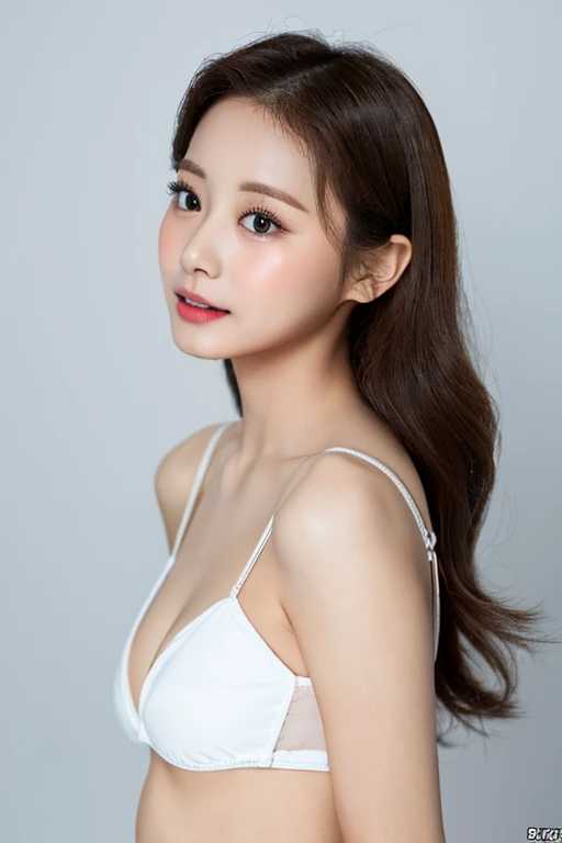 ((High-resolution images))、((distinct))、((high resolution))、White and beautiful skin、Small nipples、Cute smile、