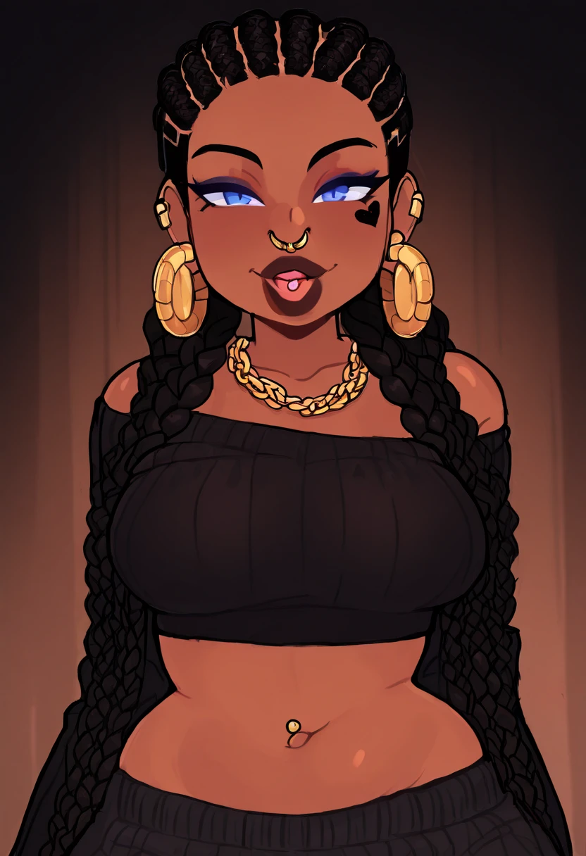 dark skin woman lunch time mc donalds