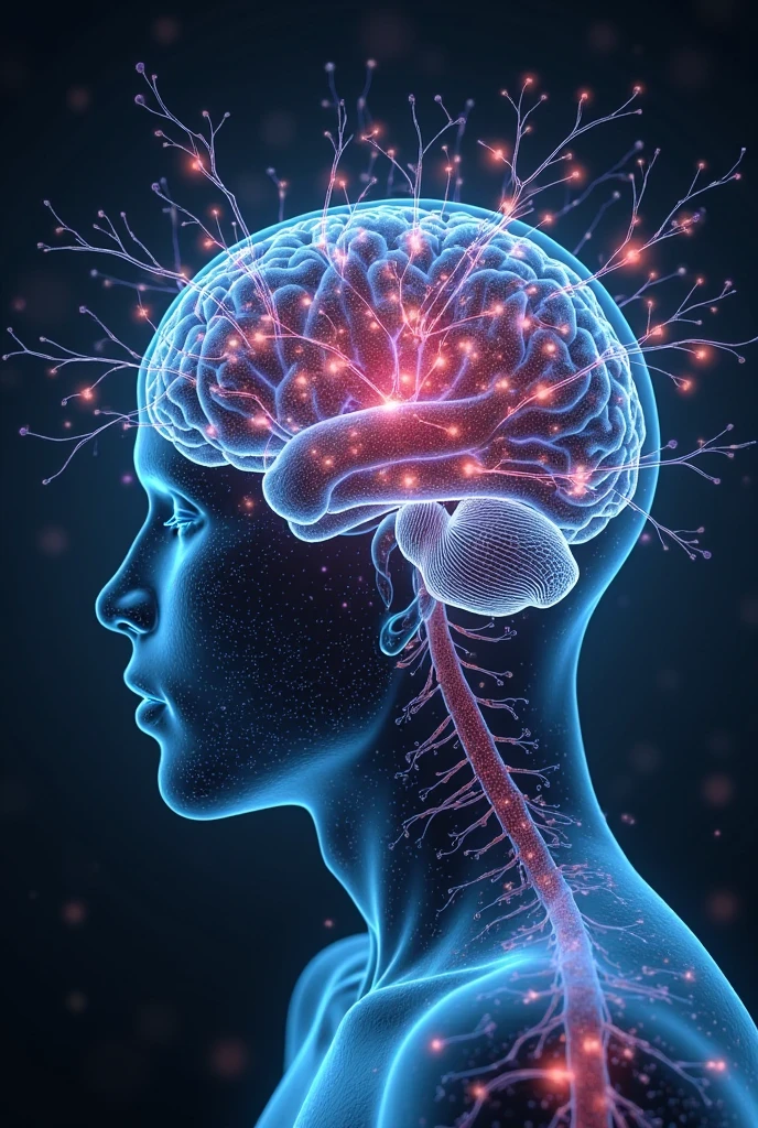 image of brain made with circuits