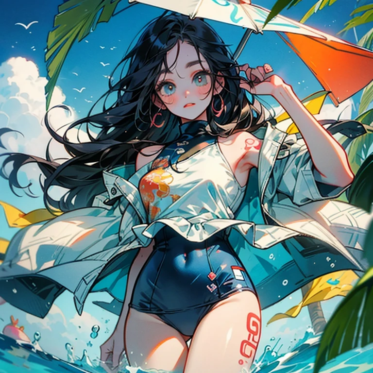 Robin, one piece, hot, bikini, hentai