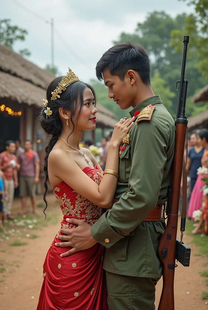 ผู้ชาย,ยุคกลาง,สงคราม,นักรบ,ระเบิด,ไฟ,Pole-bearer warrior,Wartime atmosphere,Carry a woman,A man carrying a woman in a bridal carry