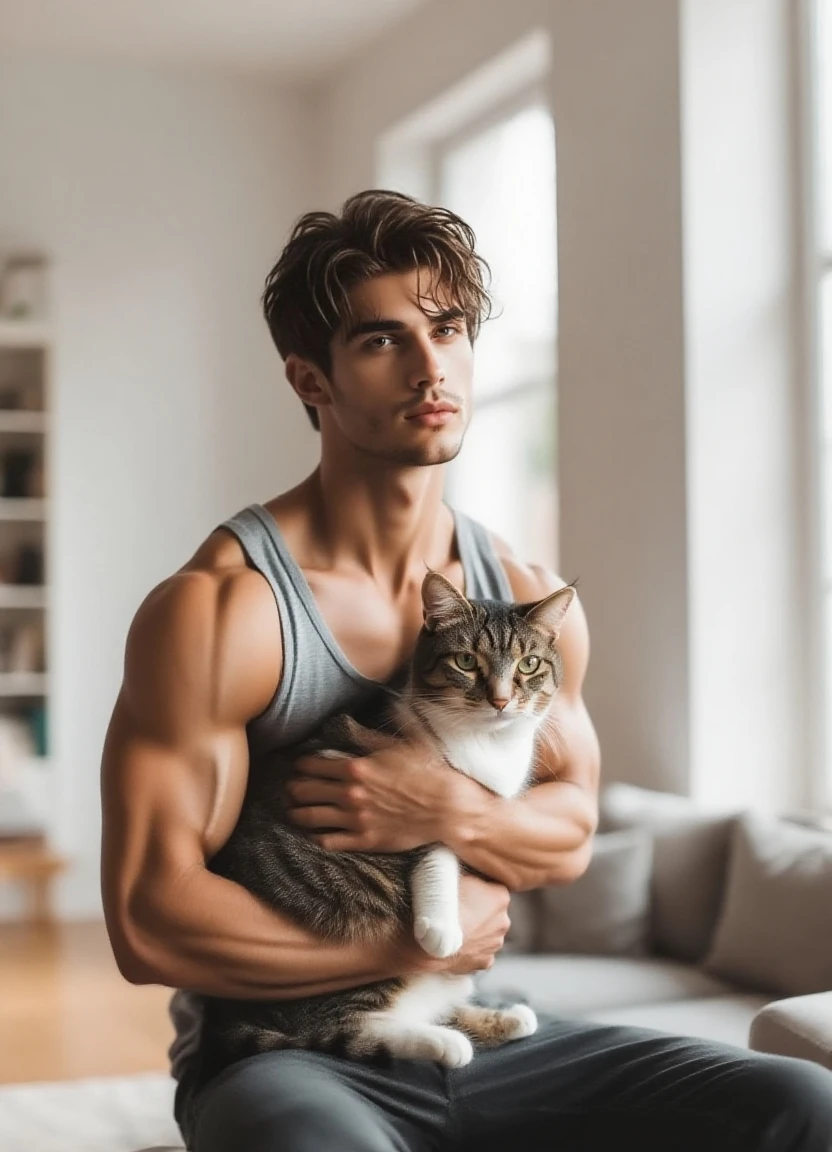 Male human cat hybrid