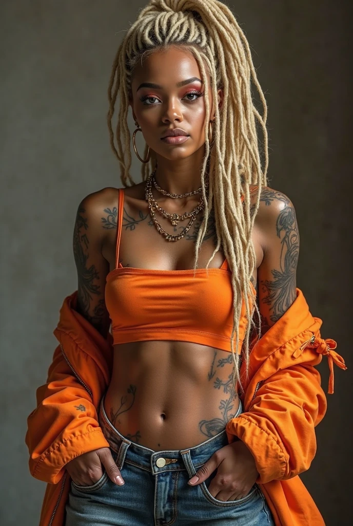 girl,teen,gypsy,, small ,rasta hair, tatoos