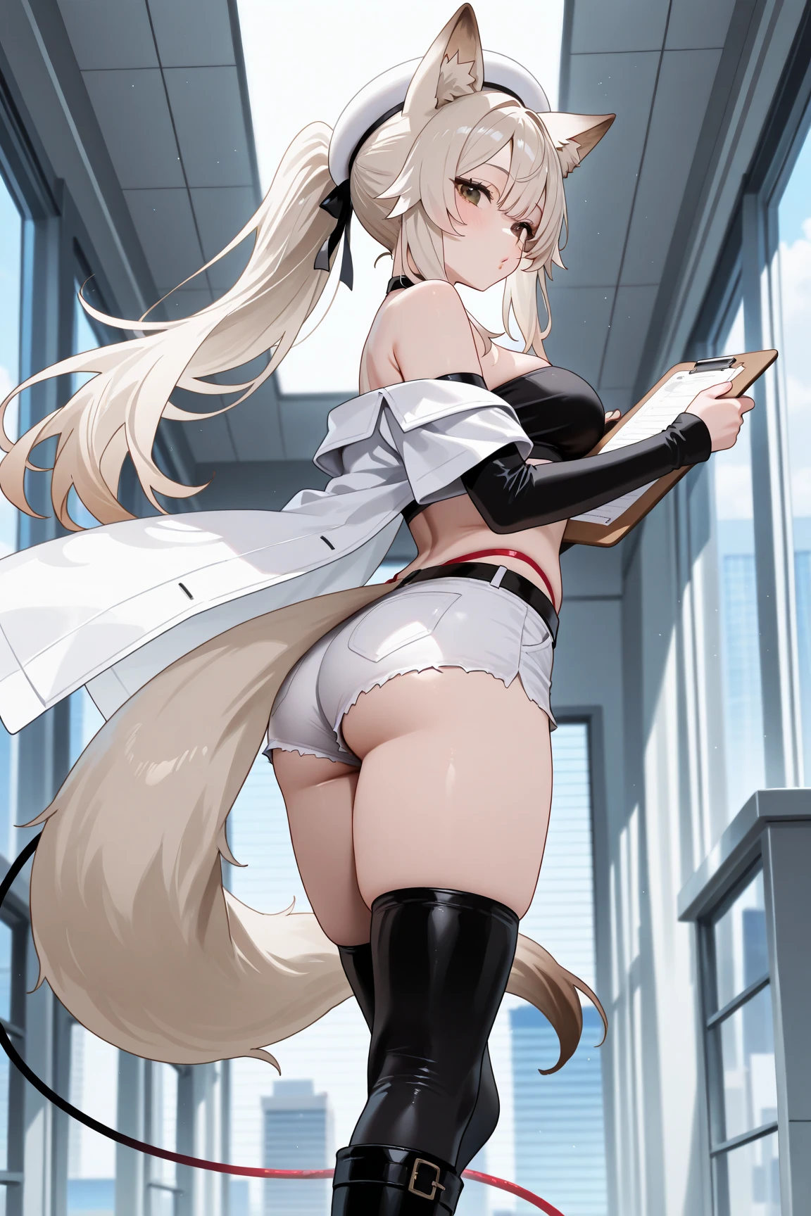 (((sfw))), (1.with a 45 year old woman , standing alone), sexy woman, white hair , highest quallity, (8K, RAW Photos, highest quallity, tabletop:1.2), (realisitic, fotorrealisitic:1.37), super verbose, ultra high resolution, detailed clothing, texture skin, cinema lighting, professional lighting,(((precise weapons 、Mil 、finger drawing 、exact number))), ((Free Angle Pose)), A big bust that seems to burst, deep valley, (reddish blush, damp, sweaty skin), ((High-leg bunnysuit girl costume with gold decorations on a shiny black background)), black trawler socks, Red High Heels,bunnysuitガール, With bunnysuit ears, bunnysuitスーツ, ultrarealistic sweet bunnysuit girl, レザーbunnysuitコスチューム, With bunnysuit rabbit ears, tem bunny ears compridas e caídas, bunnysuit, in bunnysuit suits, With big bunnysuit ears, プレイボーイbunnysuit, bunny ears, bunny tail ornament:1.1, detailed back ground, sophisticated bar, Counters, chair, loving smile, dynamic pose, ((virado para a frente))