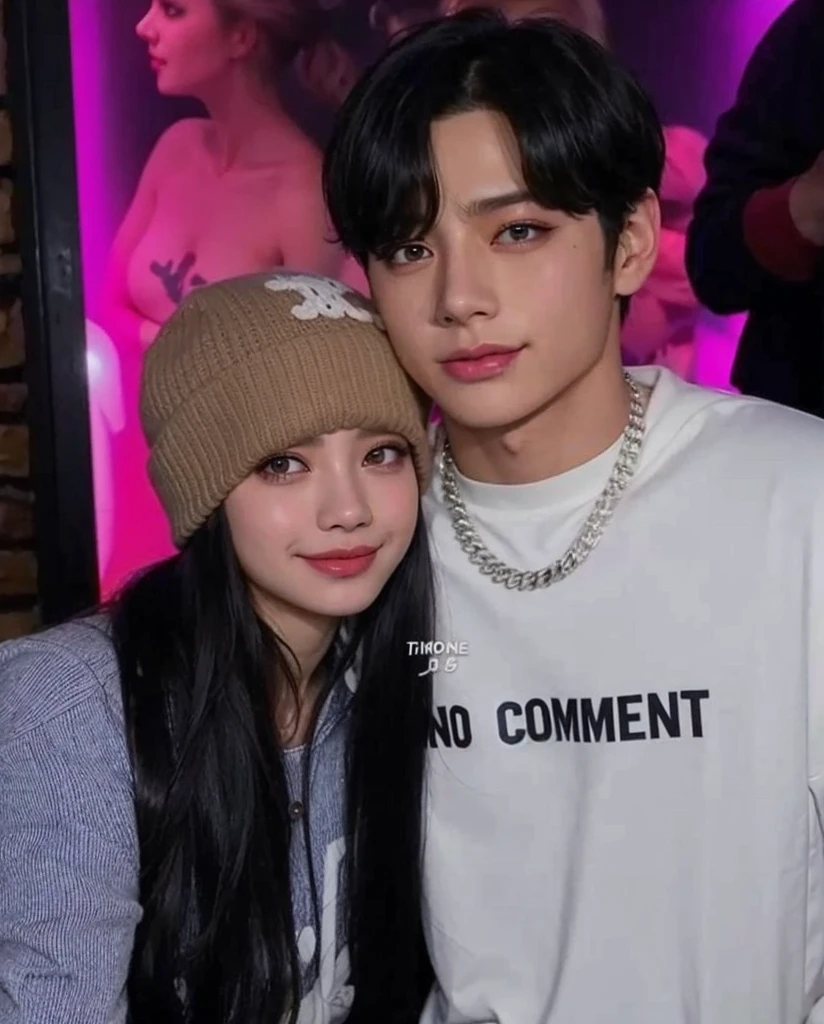 Araffe y una mujer posando para una foto en una tienda de ropa., kim doyoung, sol yunjoo, kda y sam que, jossi de blackpink, nixeu y sakimichan, pose de pareja, cai xukun, ulzzang, TaeJune Kim.