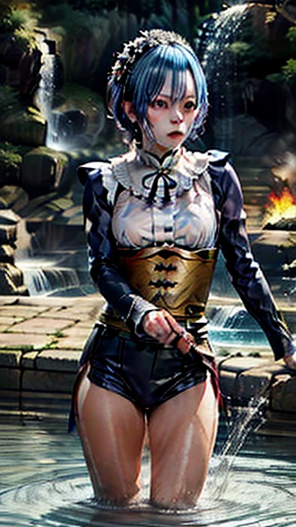 ((Dress up like a superheroine;Tattered transparent clothes)),(No bra)), Wet crotch, Wet thighs, beuaty girl，Have slim abdominal muscles: 1.4, (((Protruding ?????? tip, ?????? is protruding, The shape of Dantian is clearly visible)), sixpack abs: 1.4, Breast Enlargement Botox, photore, Sharpness, Unique 850 4, Koda850 k portrait camera, f1.6 guns, hyper realistic texture, Spectacular light textures, Cinestil 800 fashion mechanic, (Futuristic sci-fi combat fashion: 1.1), (perfectly tied together with chains), restrained, slaves, collars, ((The sun shines、spacious prison)), dark fantacy, Real material details, extremly high detail, surreal material ((Torn costume))), Wet, Cloudy, (locks)), ((High chain concentration)), ((Chain drilled into ??????)), ( (collars)), (, No bra), Shredded clothes, Broken golden shield and battle spear,, White combat gloves, Combat shoulder armor, (Torn clothes, Clothing that exposes, bloods: 1.3),  tear open cloak, Torn pantyhose, legs long, Metal shackles and shackles, ((Chains hanging from the sky)), Her wet ?????? is clearly visible., Swarovski's sword and the ??????? beneath his feet, (Futuristic sci-fi combat fashion, Hole-in fishnet socks),beuaty girl，