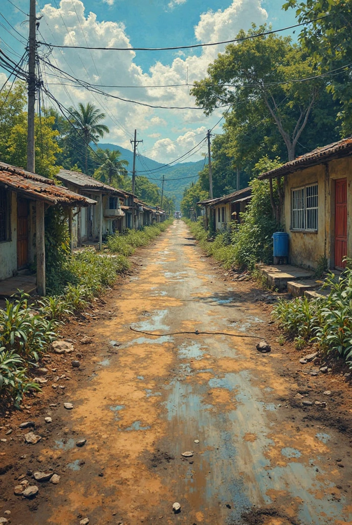 (armagedom)，Dilapidated city，Dilapidated streets，4K Ultra HD, ultrahigh-resolution, (fotorrealista: 1.4), best quality，tmasterpiece，（cor pastel：1.2）