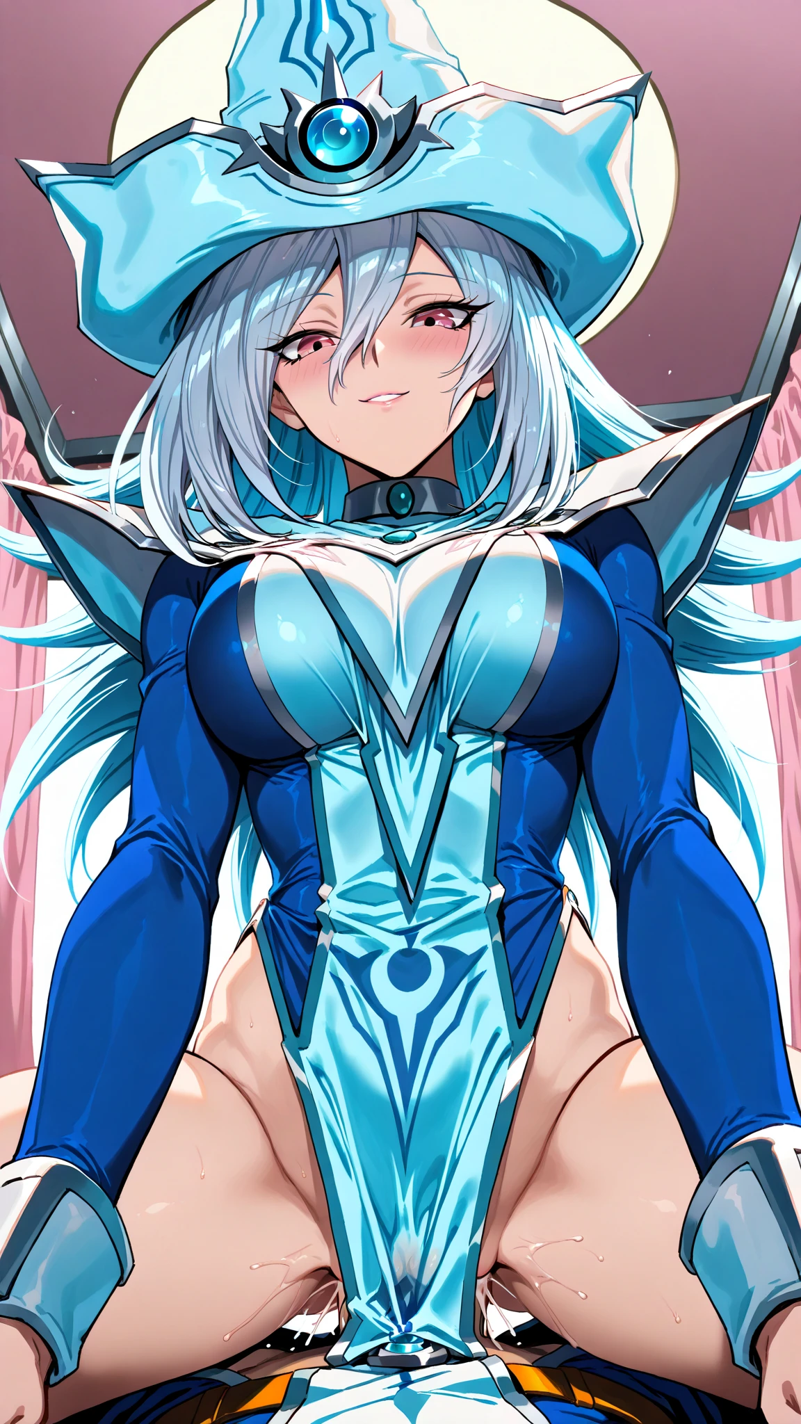 (ICE PHOENIX:1.1), (HUMAN WOMAN), (HUMANOID:1.1), (DRAGON TAIL AND HORN:1.2), (MACH OUTFIT:1.1), (HIGH TECH:1.1), (UNDERBOOBS), (ICE MECHA ARMOR:1.1), (FULL SUIT), (A PAIR LARGEST ICE DRAGON WINGS), (GLASS ARMOR:1.2), (TRANSPARANT ARMOR:1.2), (SEE-THROUGH ARMOR:1.2) (TALL LEGS), SEXY STANDING, (SEXY BODY), (MUSCLE ABS), (round breasts), (bubble butt), (wide hips:1.1), (slim waist:1.1), (thick thighs:1.1), (detailed face and eyes:1.2), (detailed hand and finger:1.2), (medium breasts:1.2), (busty), (deep cleavage:1.2), (labia outline:1.3), (hard teat:1.3).