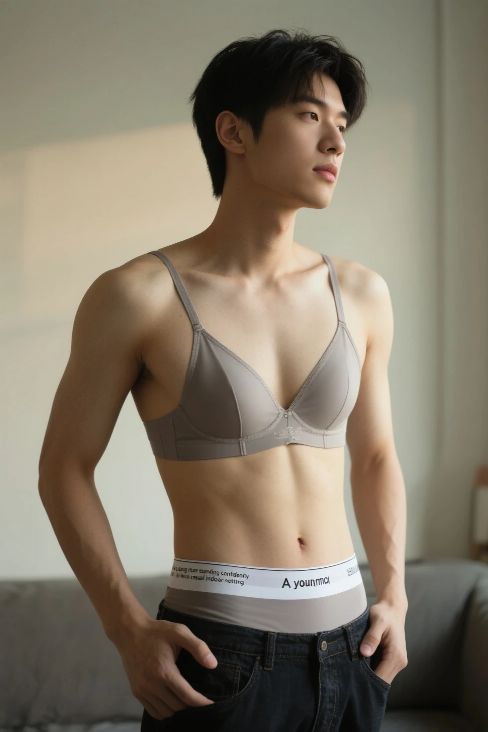 male Age 25 underwear bed