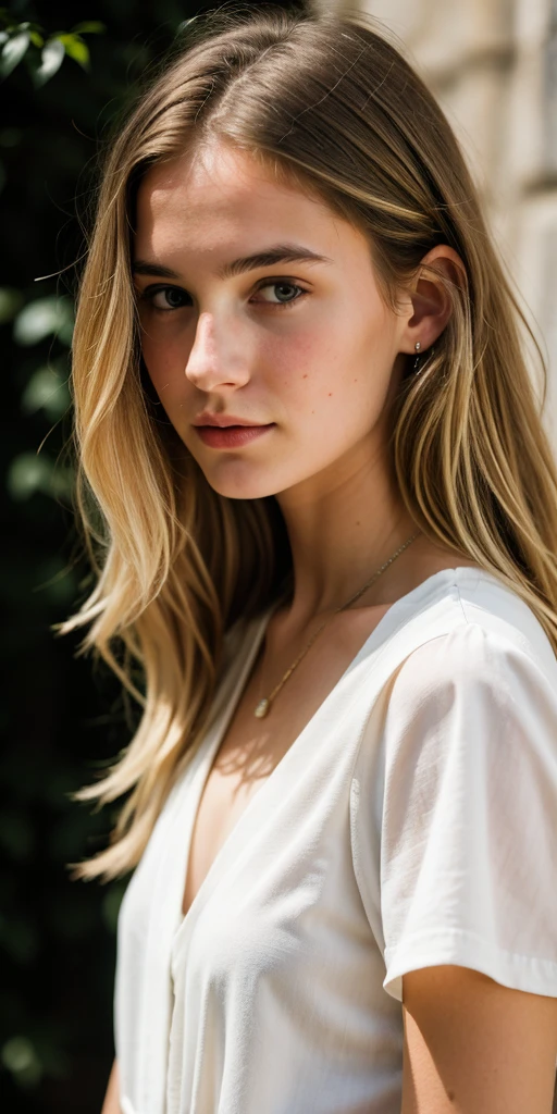 Movie photo of slim 28-year-old white woman, blonde, very sexy, shallow depth of field, very detailed, bokeh, cinemascope, moody, epic, gorgeous, film grain