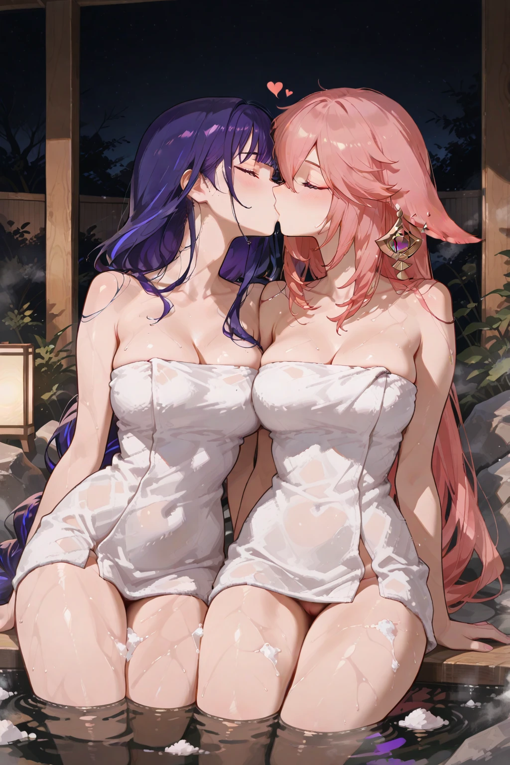 lesbian (very long yellow hair)(pechos big ones, thighs big ones)(with clothes it is very tight) that he is kissing at school with his girlfriend,(pechos big ones, thighs,(Nude) big ones)lesbian love