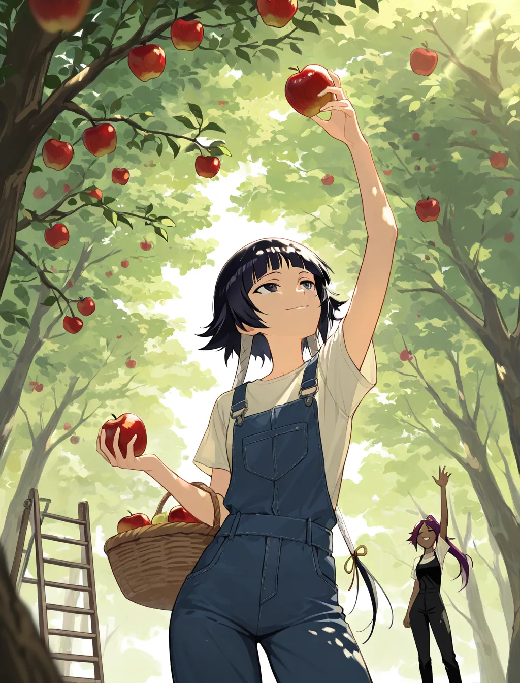 スイとヨルイチが森で時間切れ