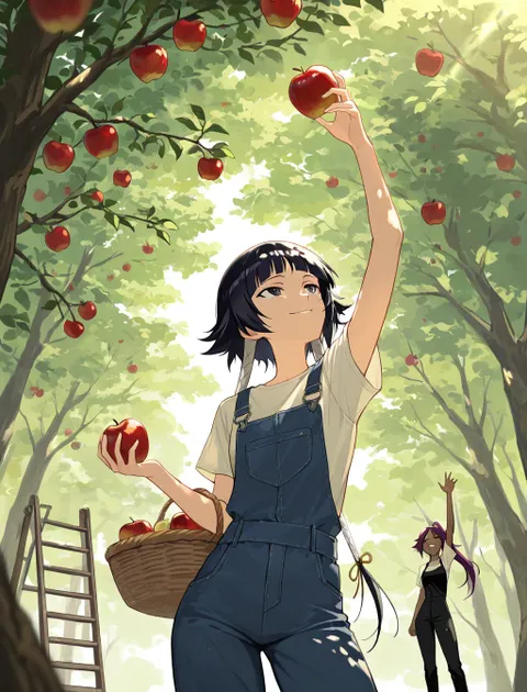 SUI và Yoruichi nghỉ ngơi trong Rừng