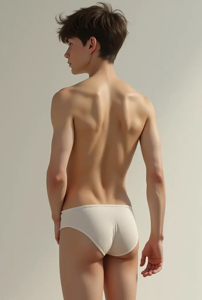 2 Young cute handsome white skinny angelic face shirtless naked buttock tail sexy sideways flower in his hand in a beautiful garden place