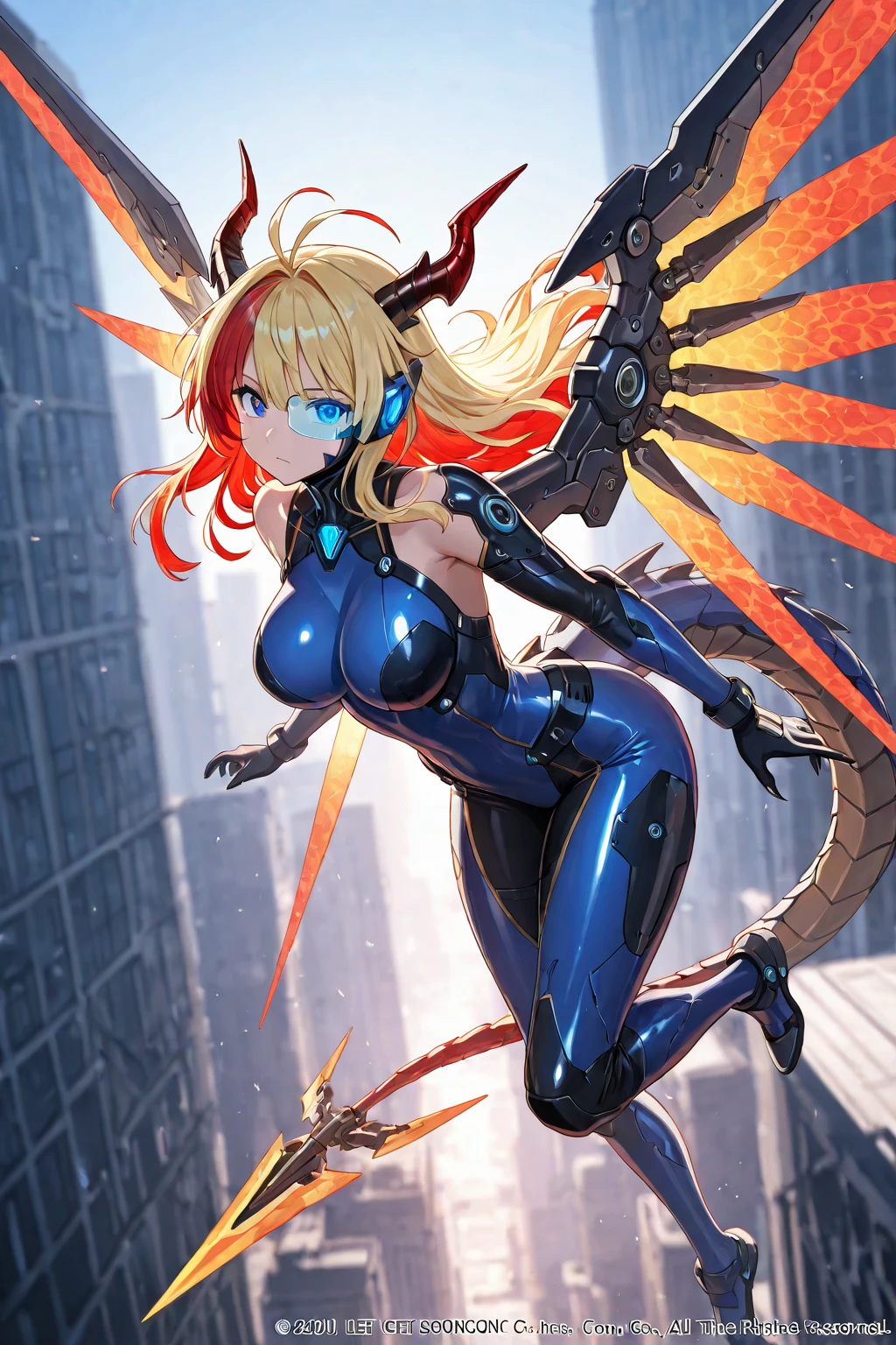 (Cyberpunk Demon waifu), (high resolution), (high res), great quality, mature, very angry face, long fangs, diamond face, perfect eyes, demon tail, wings, strong shadows, (neon light), neon, naked, detailed face, sparks, gargolyes background, hell, night, (attacking), detailed abs, scars, shinying eyes, war pose, long claws, (masterpiece), direct light, underlight, strong jaw, golden sky, large boobs, (Demonic queen), (lewd armor), (no clothes) massive ass, thick thighs, long torso, wide waist, skinny torso, fit, perfect face, (skimpy armor), (colorful vibrant light), futuristic, sexy, (blushing), hot and bothered